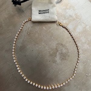 Mondo Mondo crystal choker rhinestone